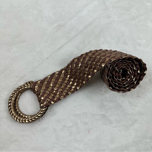 Brown and gold woven belt size M/L - Picture 2 of 4